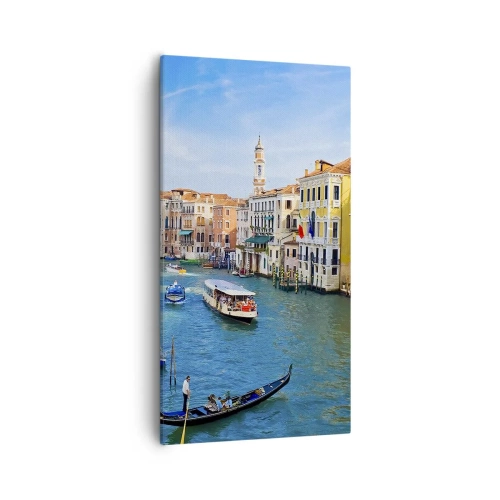 Cuadro sobre lienzo - Impresión de Imagen - Tráfico único en el mundo - 55x100 cm