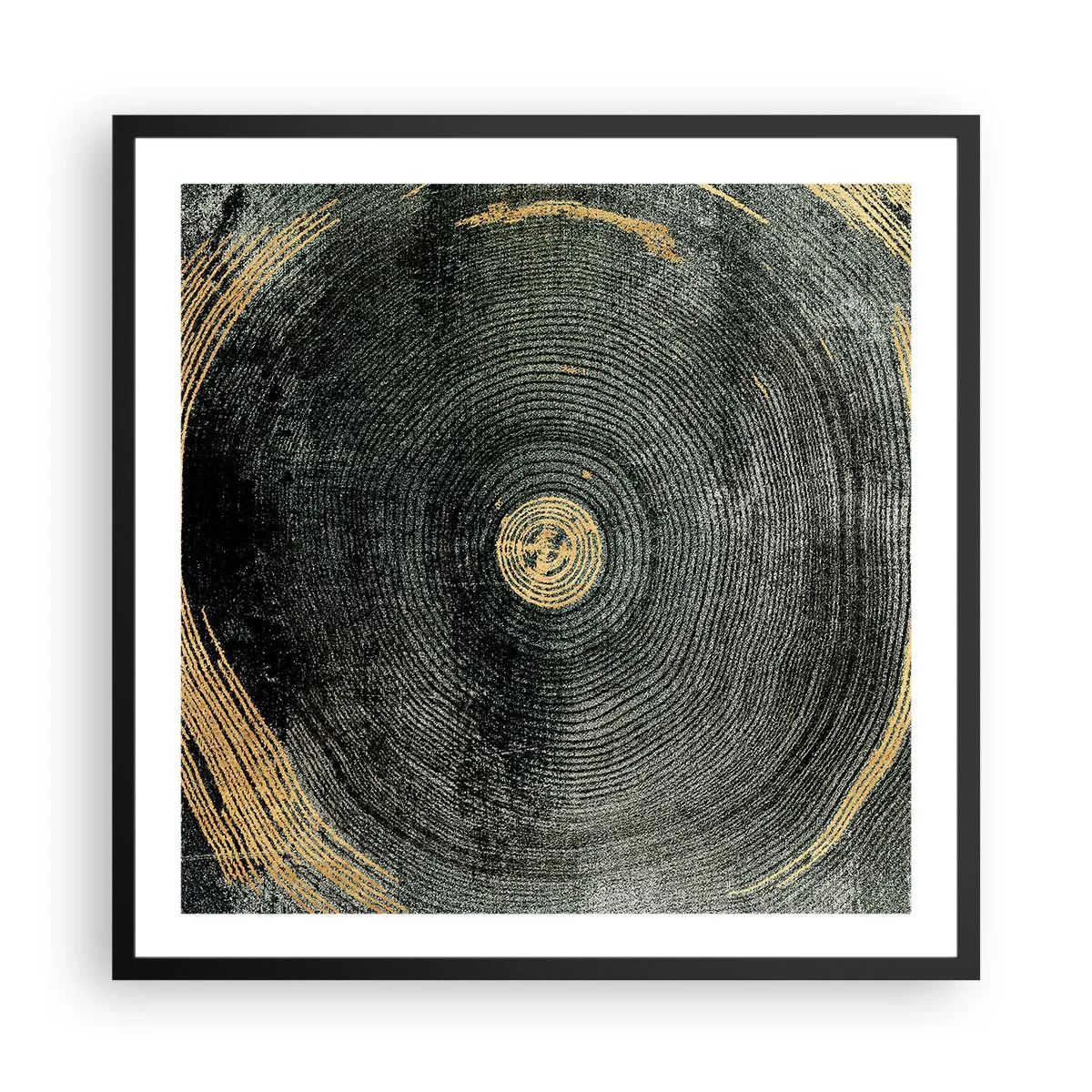 Póster en marco negro - Cambio y perpetuidad - 60x60 cm