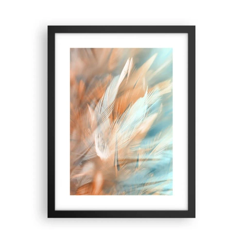 Póster en marco negro - En la tierra de la suavidad - 30x40 cm