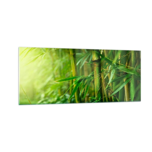 Cuadro sobre vidrio - Impresiones sobre Vidrio - Conocer el propio verdor - 100x40 cm