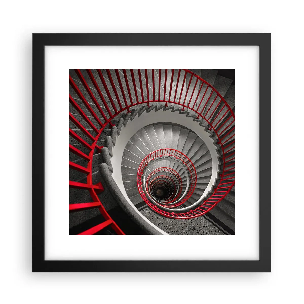 Póster en marco negro - Juegos arquitectónicos - 30x30 cm
