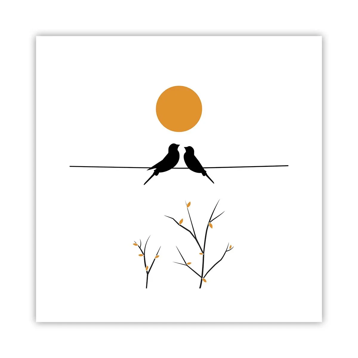 Póster - Noche de ruiseñores - 30x30 cm