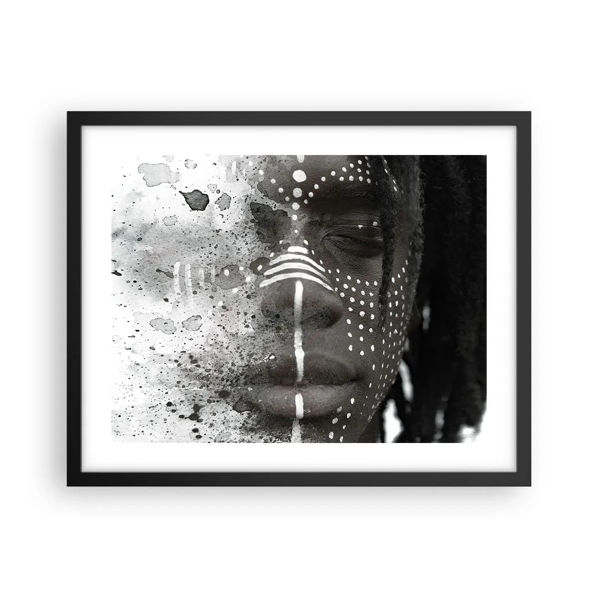 Póster en marco negro - Descubrimiento del espíritu original - 50x40 cm