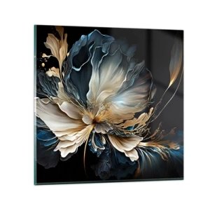 Cuadro sobre vidrio - Impresiones sobre Vidrio - Flor de helecho de cuento - 40x40 cm