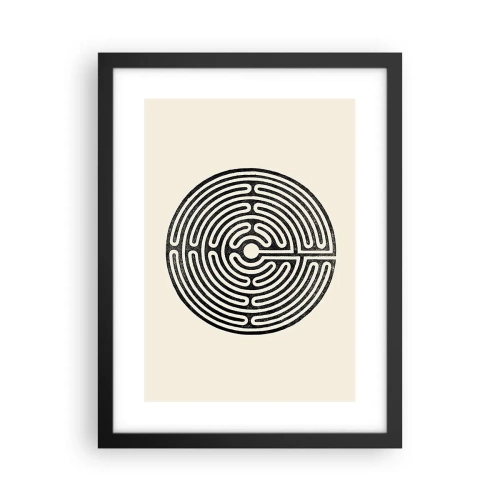 Póster en marco negro - Orden misterioso - 30x40 cm
