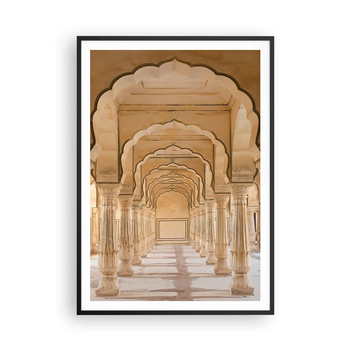 Póster en marco negro - En el palacio del sultán - 70x100 cm