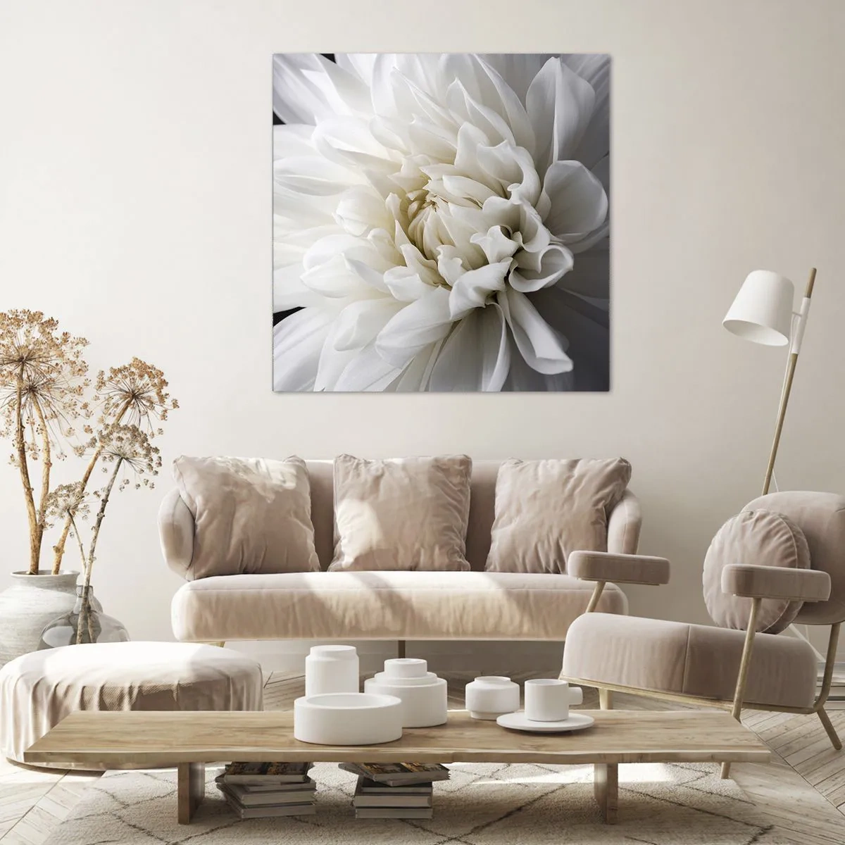Cuadro sobre lienzo - Impresión de Imagen - La novia de la mañana - 70x70 cm