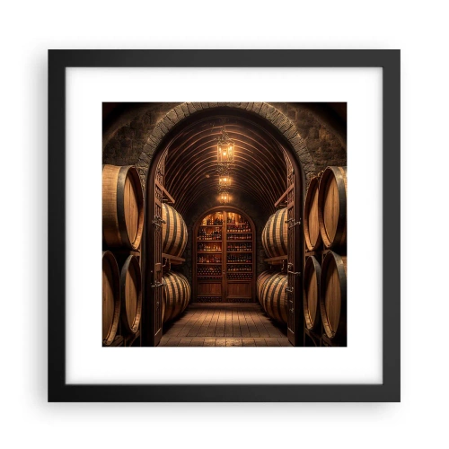 Póster en marco negro - Sótano atmosférico - 30x30 cm
