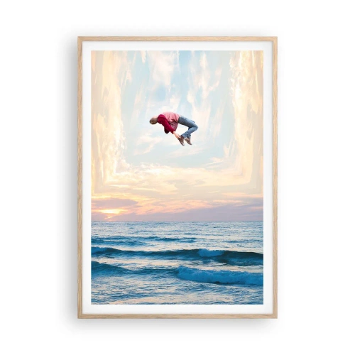 Póster en marco roble claro - A otra dimensión - 70x100 cm