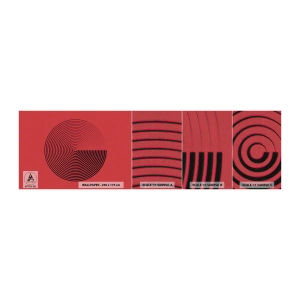 Muestra de fotomural Premium Sand - Movimiento circular - Minimalismo, Rueda, Líneas - 100x30 cm