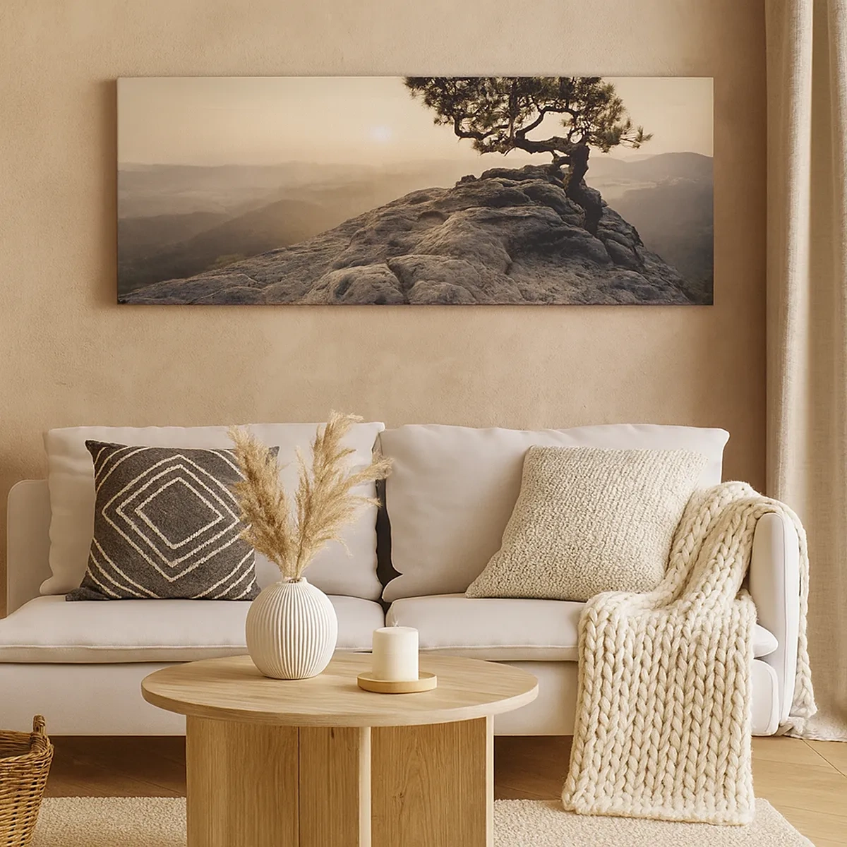 Cuadro sobre lienzo - Impresión de Imagen - La vida se abre camino - 30x30 cm