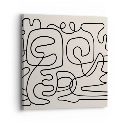 Cuadro sobre lienzo - Impresión de Imagen - El camino correcto - 30x30 cm