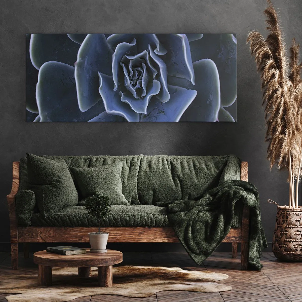 Cuadro sobre lienzo - Impresión de Imagen - Flor del desierto - 100x40 cm
