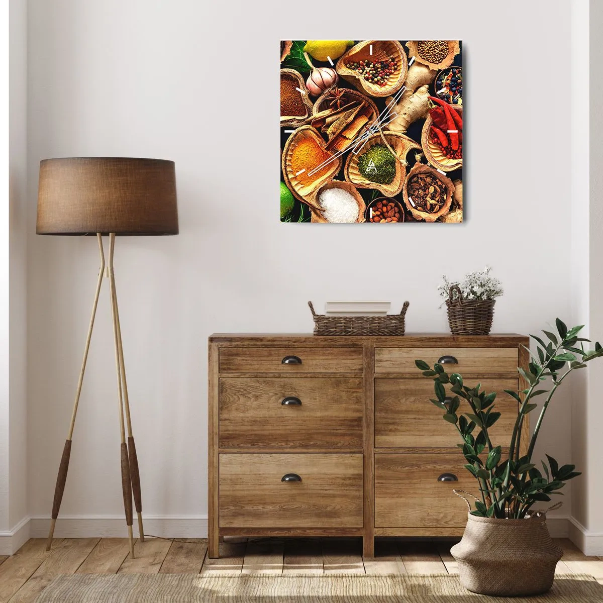 Reloj de pared - Reloj de vidrio - Toma lo que quieras - 40x40 cm