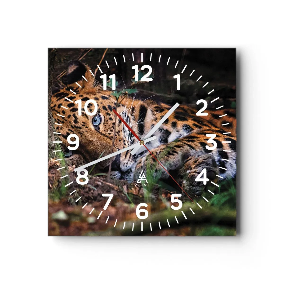Reloj de pared - Reloj de vidrio - Confía en mí - 30x30 cm