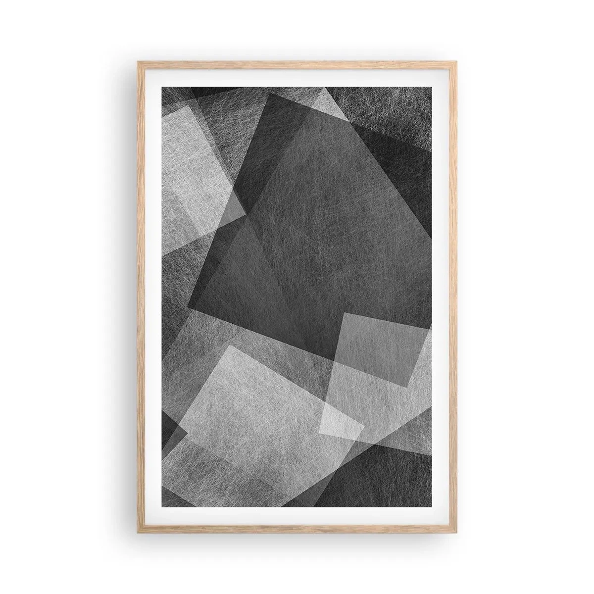 Póster en marco roble claro - Un símbolo eterno de permanencia y orden - 61x91 cm