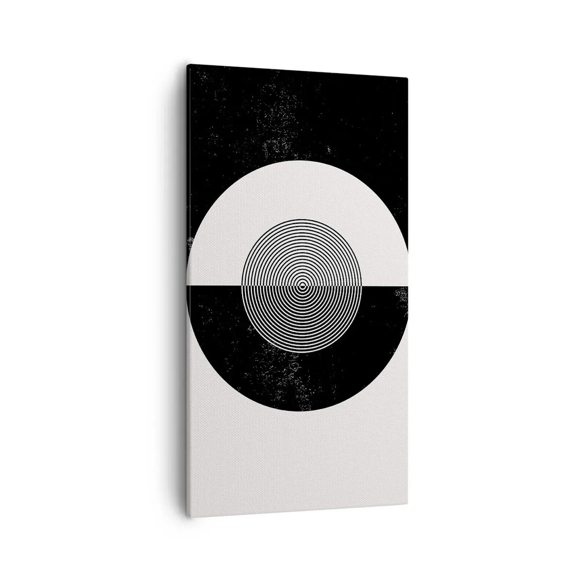 Cuadro sobre lienzo - Impresión de Imagen - Armonía en blanco y negro - 55x100 cm