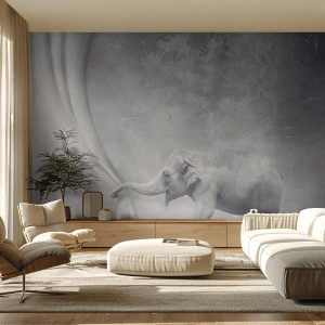 Fotomural Premium Sand - Revelar el misterio - Abstracción, Elefante, Gráficos - 300x210 cm