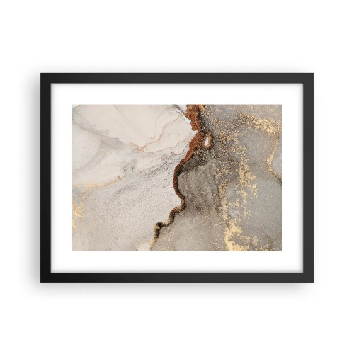 Póster en marco negro - En la frontera de los colores - 40x30 cm