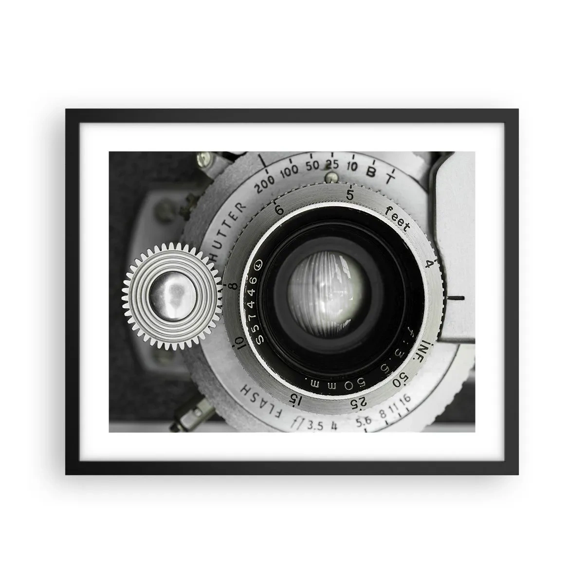 Póster en marco negro - Una historia de Hollywood - 50x40 cm