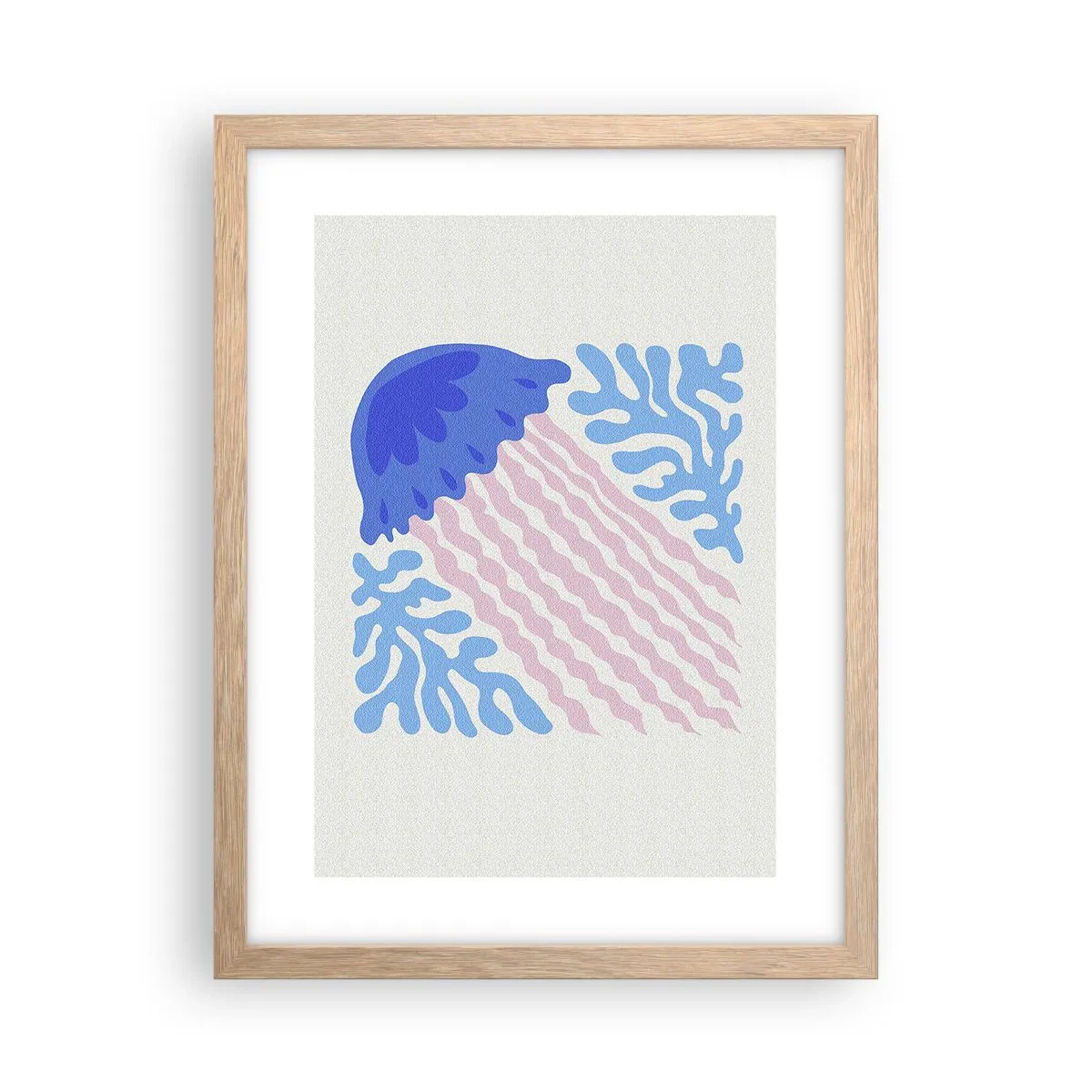 Póster en marco roble claro - Como de otro mundo - 30x40 cm