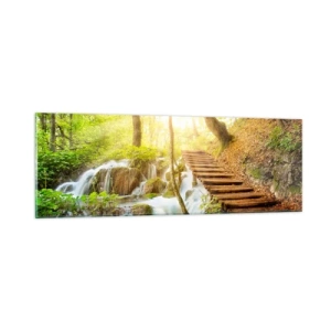 Cuadro sobre vidrio - Impresiones sobre Vidrio - El ansiado frescor - 90x30 cm