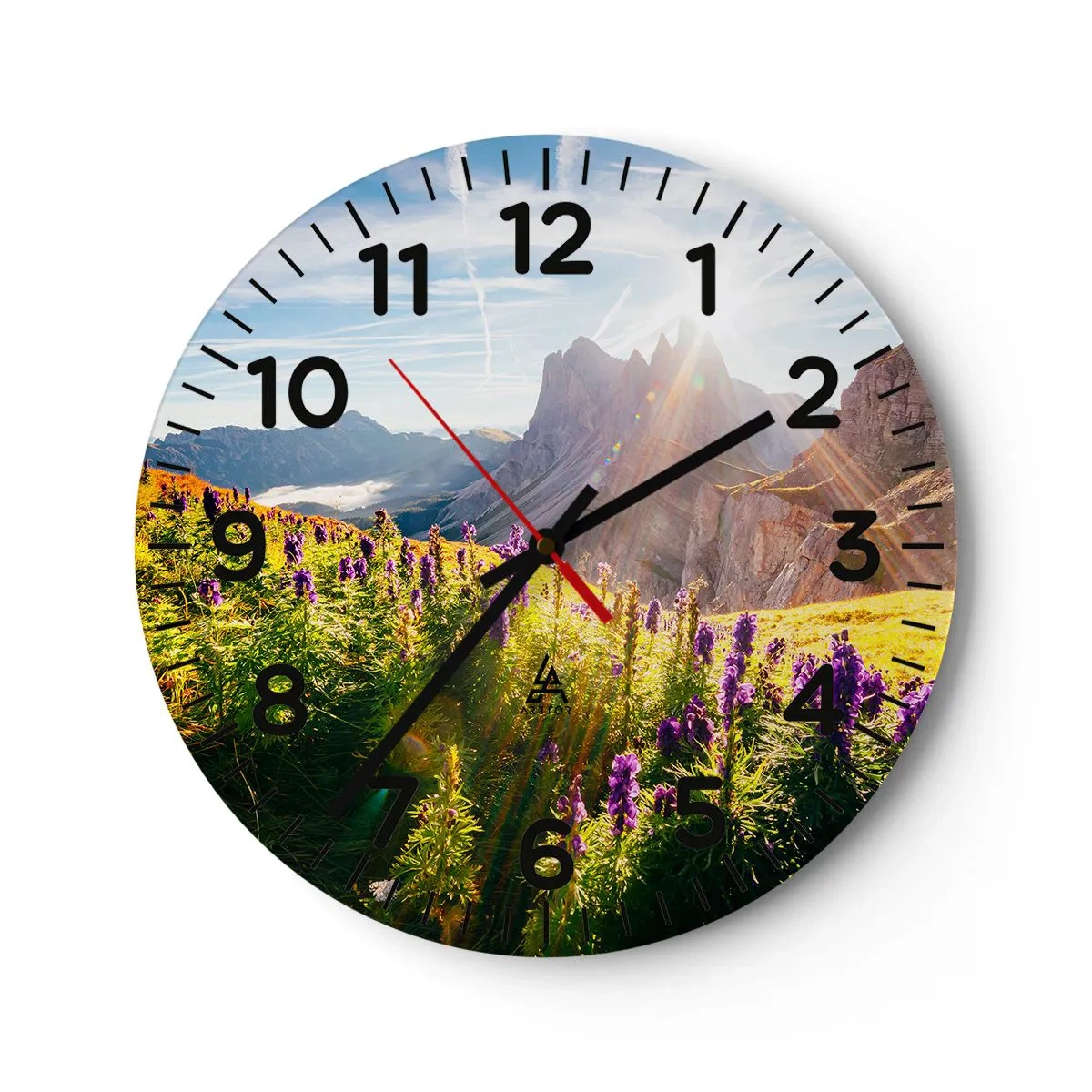 Reloj de pared - Reloj de vidrio - La vida secreta de las hierbas - 30x30 cm