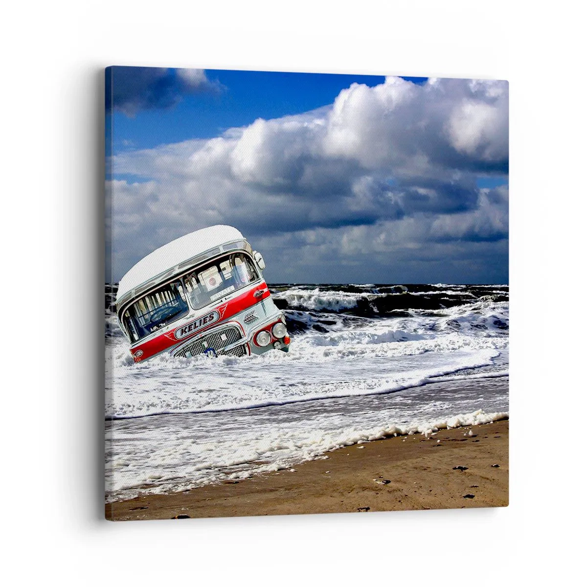 Cuadro sobre lienzo - Impresión de Imagen - ¿Y qué te sorprende? - 40x40 cm