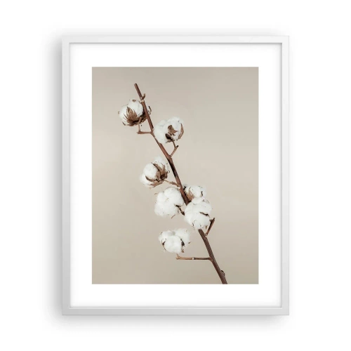 Póster en marco blanco - En la fuente de la suavidad - 40x50 cm