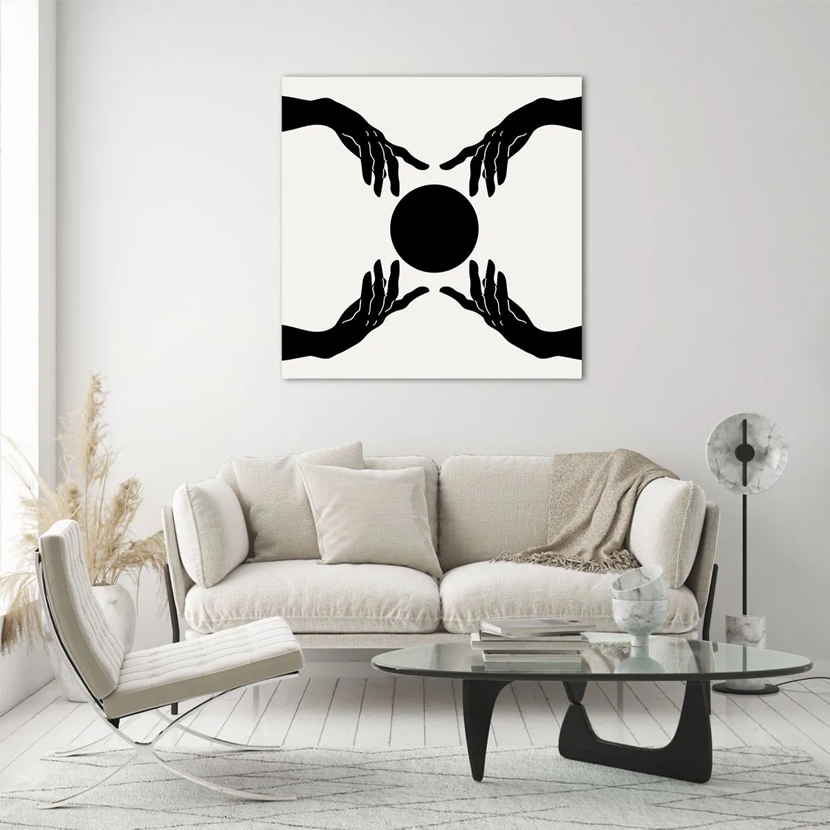 Cuadro sobre vidrio - Impresiones sobre Vidrio - Una señal secreta - 40x40 cm