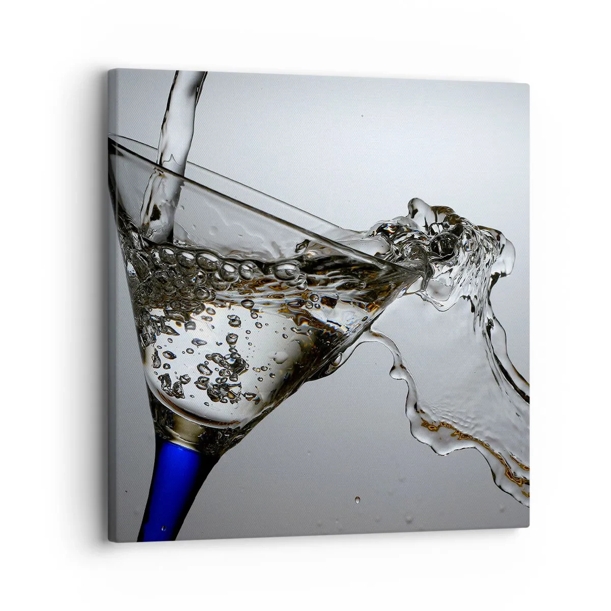 Cuadro sobre lienzo - Impresión de Imagen - Agua cristalina en vaso de vidrio - 30x30 cm