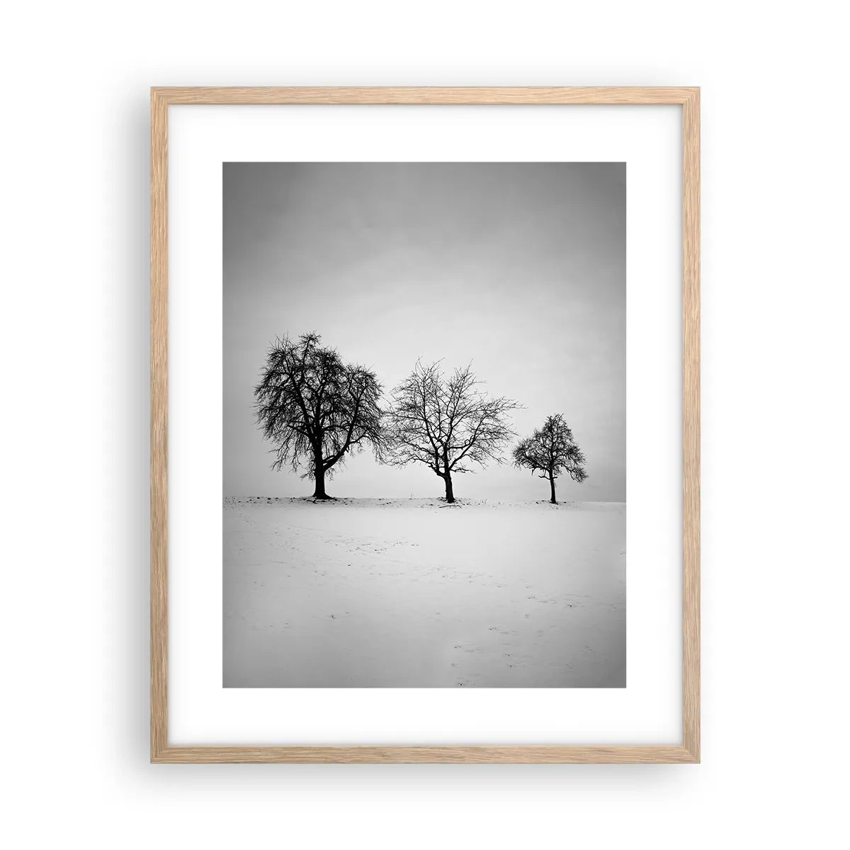 Póster en marco roble claro - ¿Con qué sueñan? - 40x50 cm