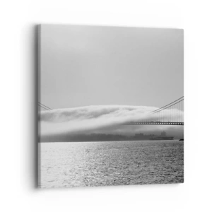 Cuadro sobre lienzo - Impresión de Imagen - Navegue por el Golden Gate - 40x40 cm