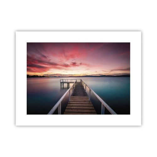 Póster - La suave llama del atardecer - 40x30 cm