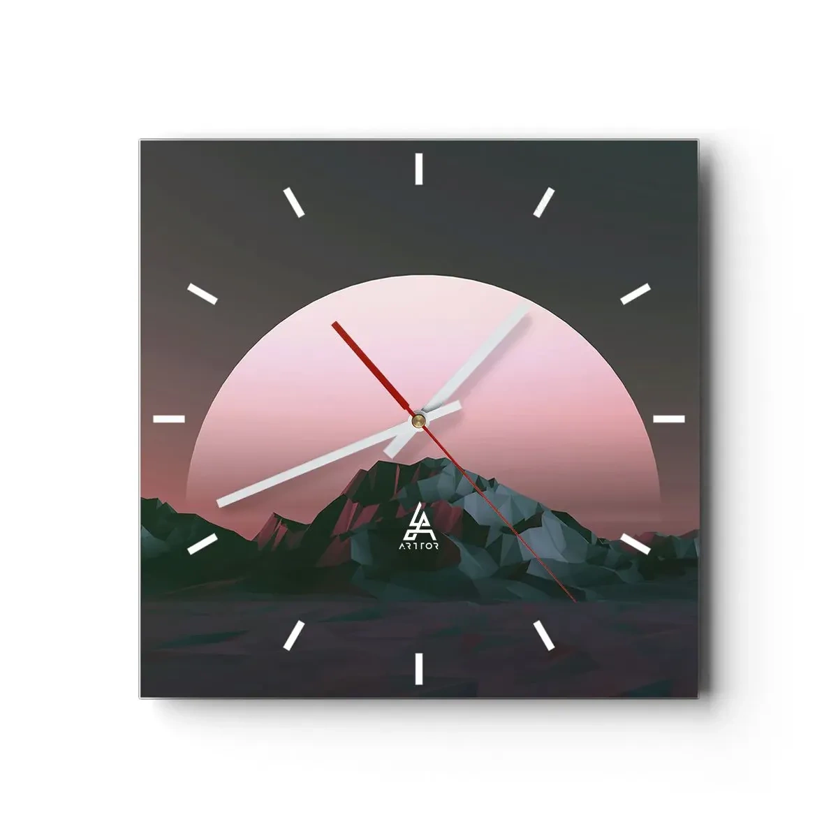 Reloj de pared - Reloj de vidrio - En una galaxia muy muy lejana - 40x40 cm