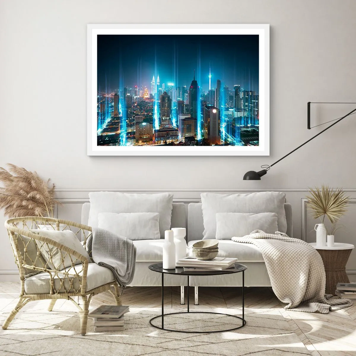 Póster en marco blanco - De Berlín al cielo - 70x50 cm