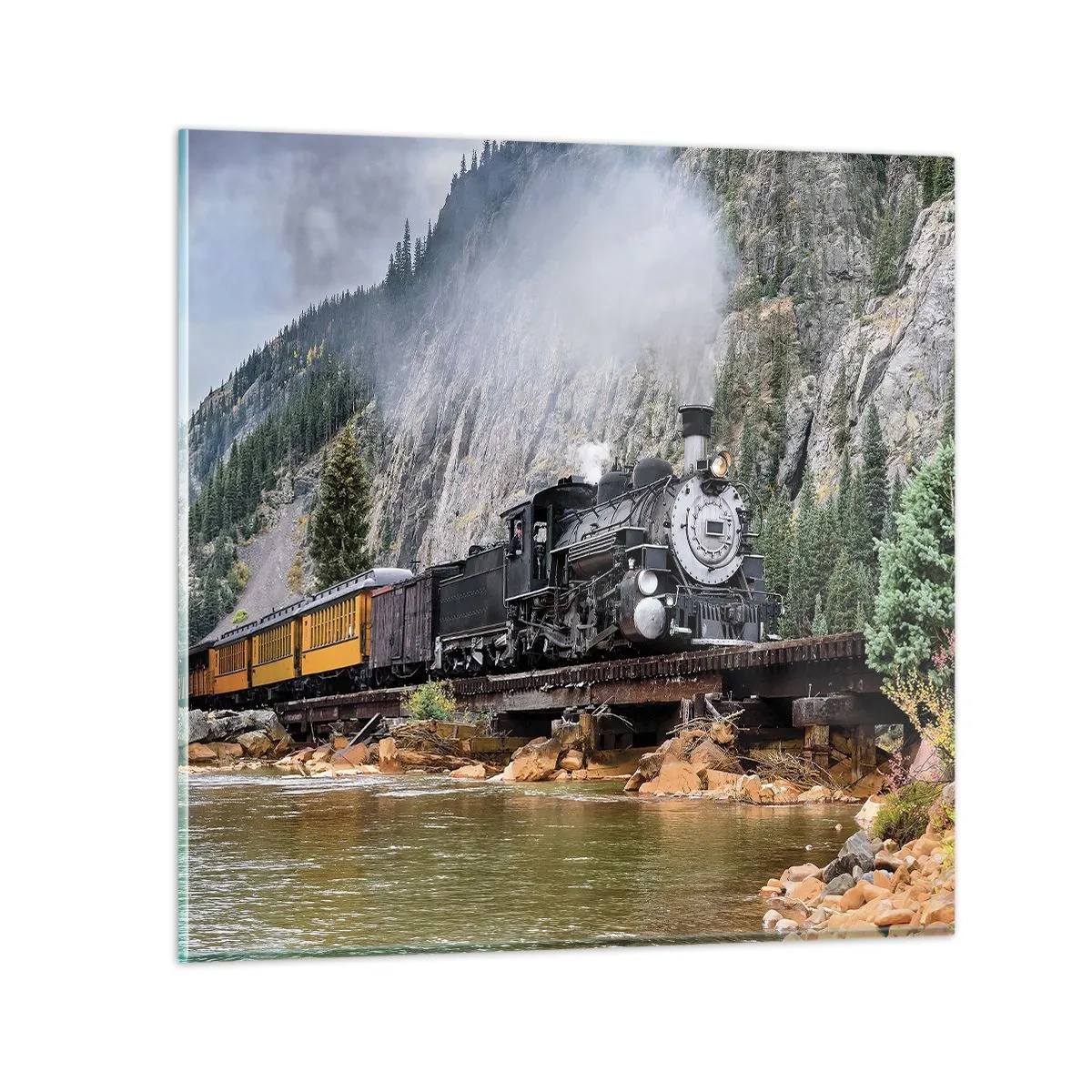 Cuadro sobre vidrio - Impresiones sobre Vidrio - ¿Adónde me llevas? - 50x50 cm