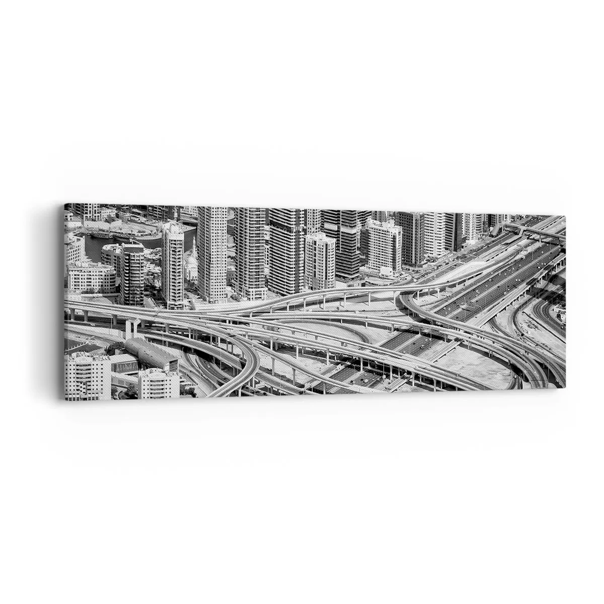 Cuadro sobre lienzo - Impresión de Imagen - Dubái: la ciudad imposible - 90x30 cm