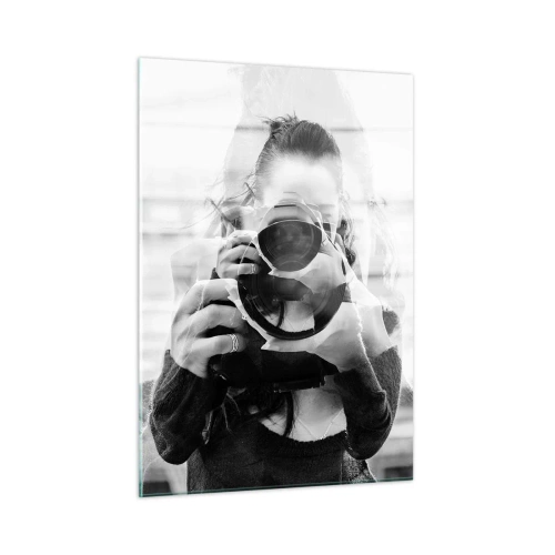 Cuadro sobre vidrio - Impresiones sobre Vidrio - El creador y su material - 50x70cm - Creador y creación - Decoración de pared moderna para salón y dormitorio ARTTOR