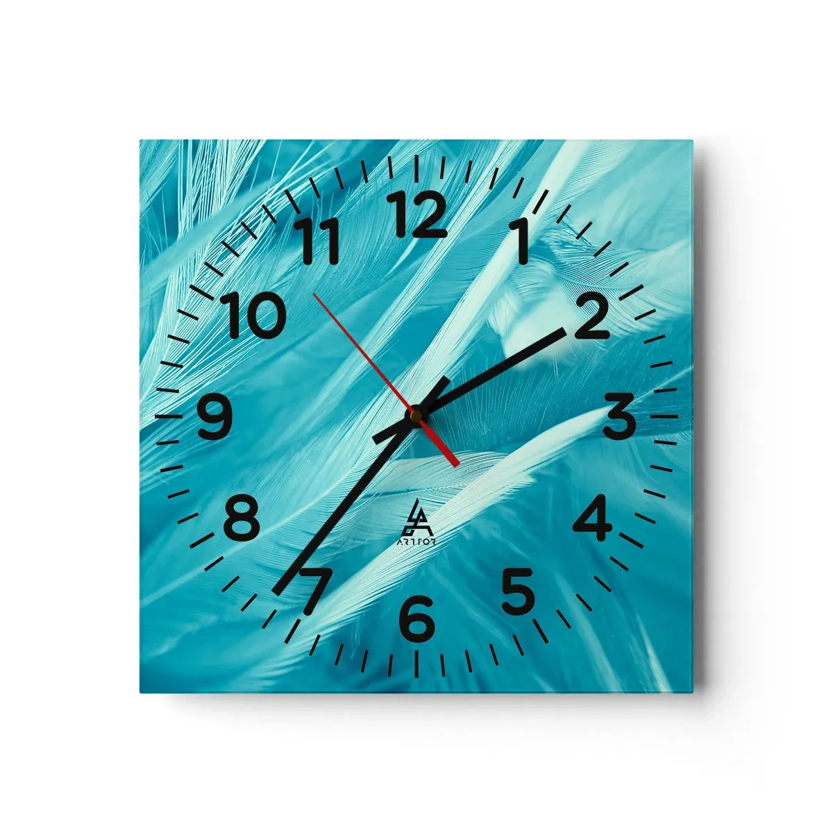 Reloj de pared - Reloj de vidrio - Un manto real - 30x30 cm