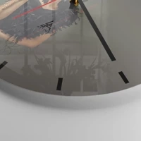 Esfera sin numeración, con rayas