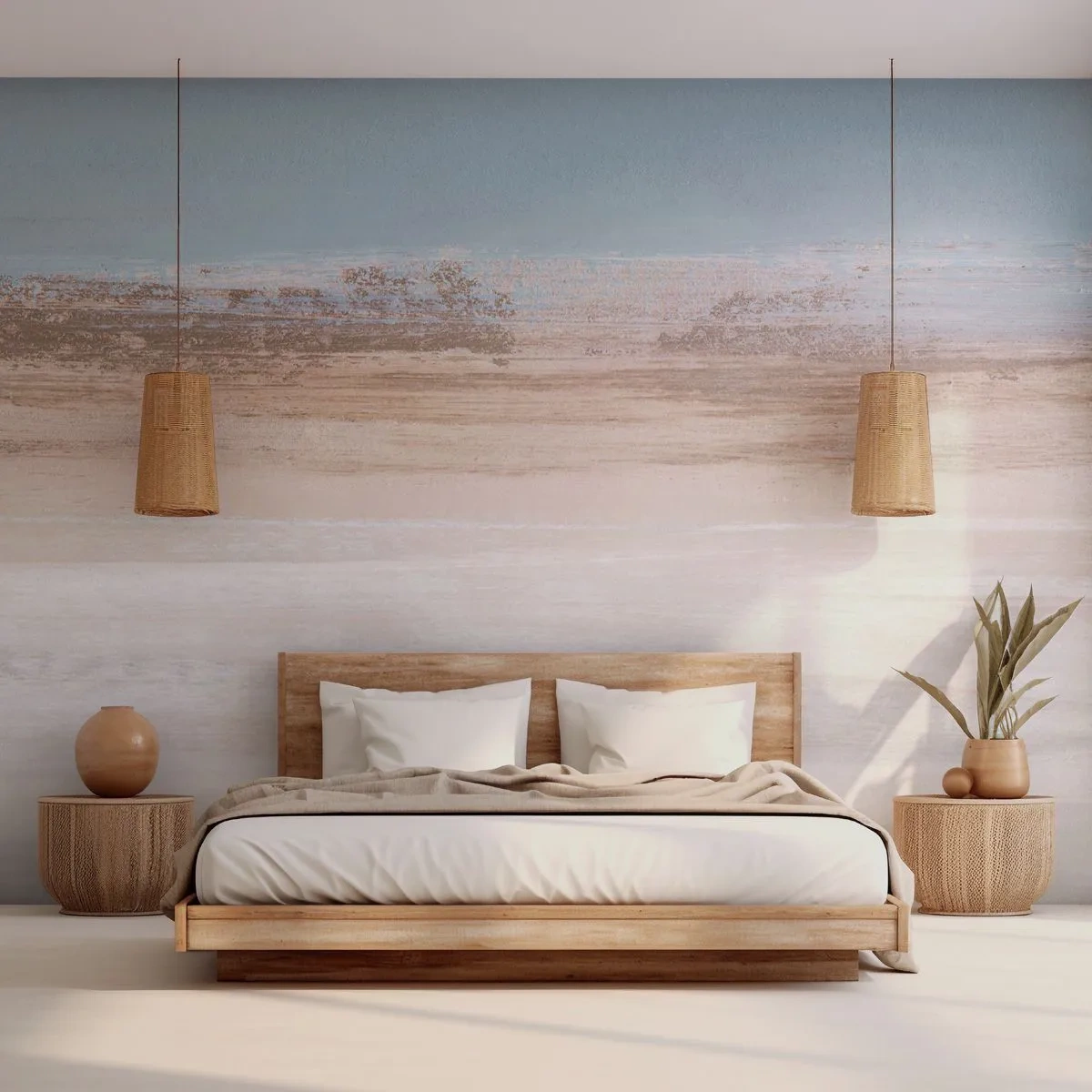 Fotomural Standard Eco - Paisaje ambiguo - Pedazo, Brillante, Minimalismo - 400x280 cm