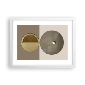 Póster en marco blanco - Equilibrio perfecto - 40x30 cm