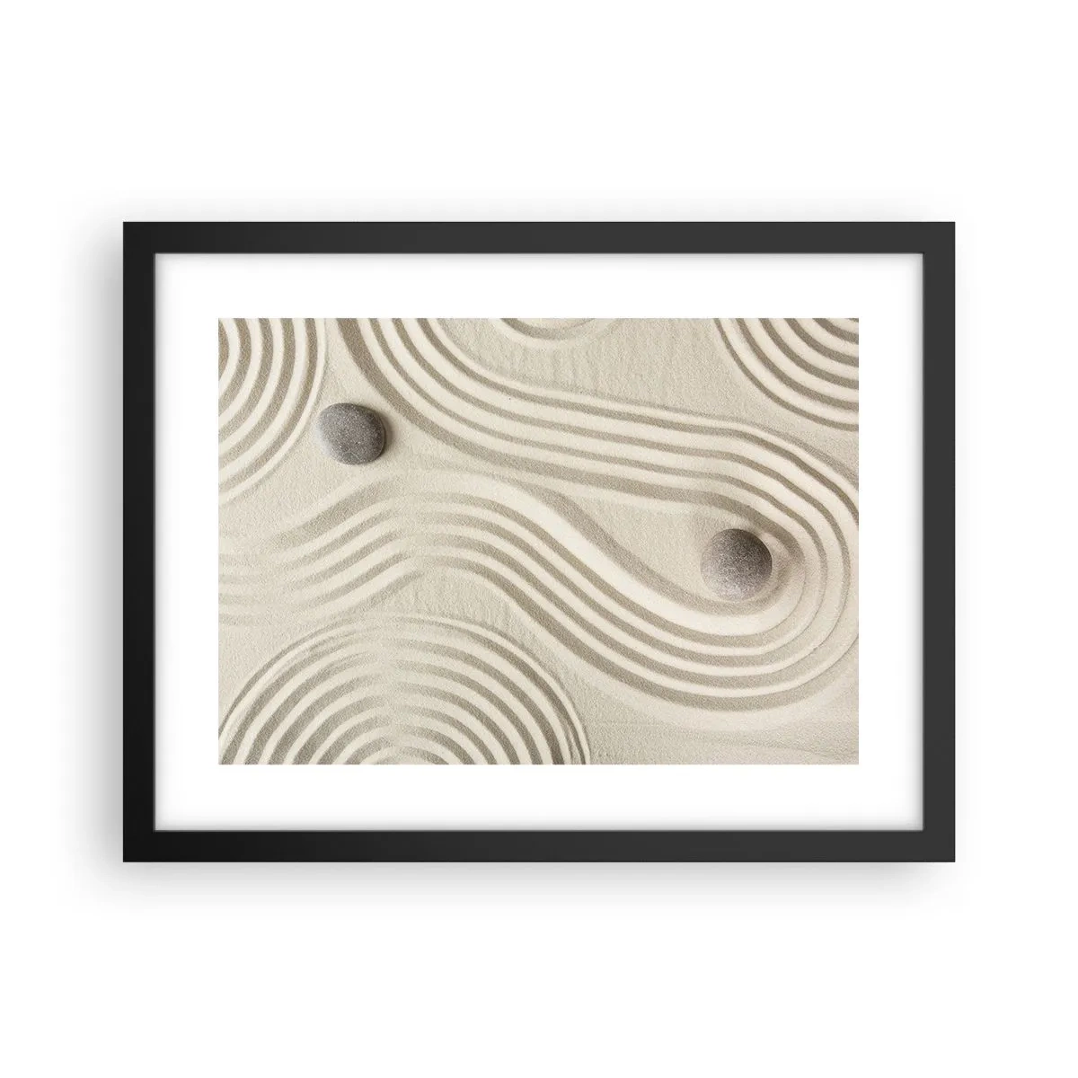 Póster en marco negro - Un toque de calidez - 40x30 cm