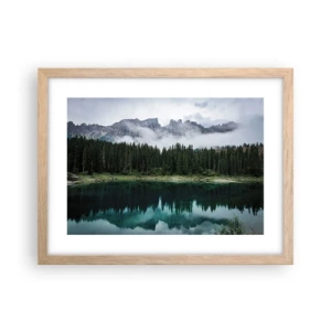 Póster en marco roble claro - Calla, calla, no despertemos al agua dormida.... - 40x30 cm