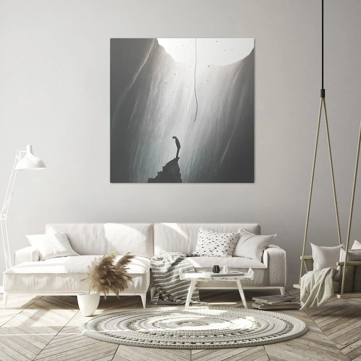 Cuadro sobre lienzo - Impresión de Imagen - Siempre hay una salida - 50x50 cm