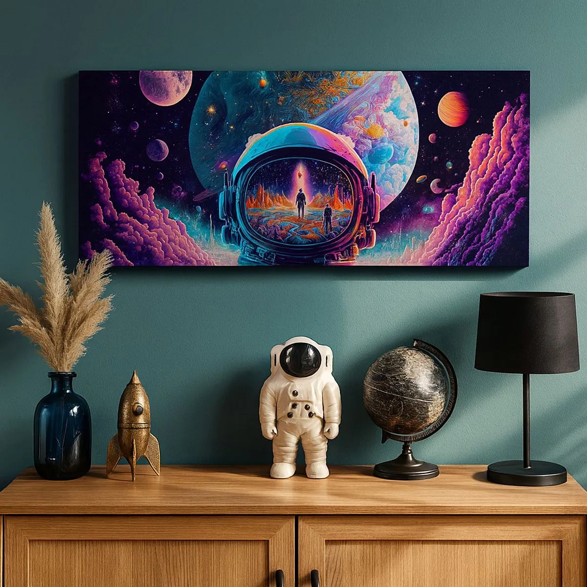 Cuadro sobre lienzo - Impresión de Imagen - Sueños de niño - 100x40 cm