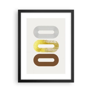 Póster en marco negro - ¡Ooo! - 30x40 cm