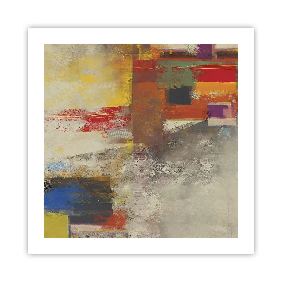 Póster - Geometría de color - 50x50 cm