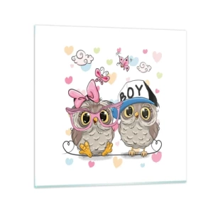 Cuadro sobre vidrio - Impresiones sobre Vidrio - El amor - 50x50 cm